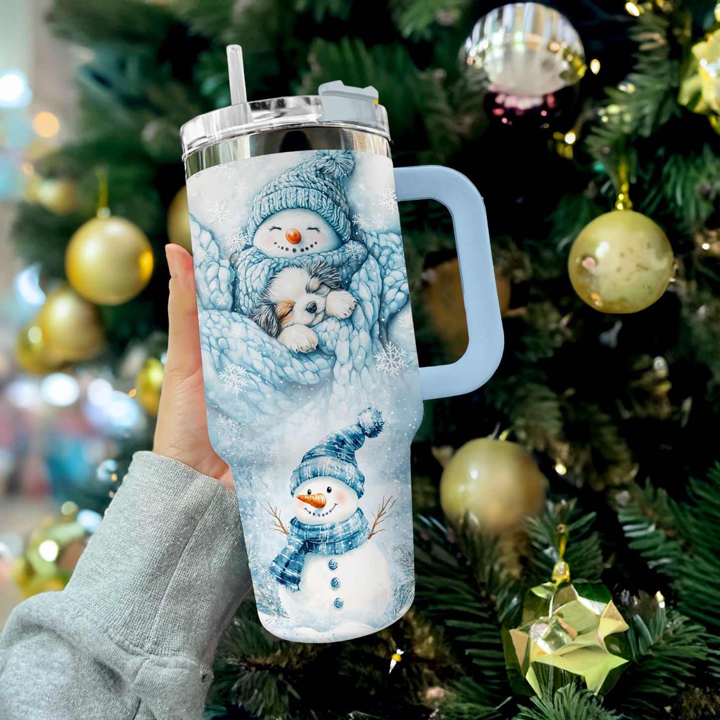 Shineful Tumbler Cozy Snowman