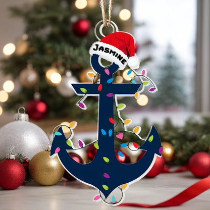 Shineful Acrylic Ornament Personalized Anchored in Christmas Cheer