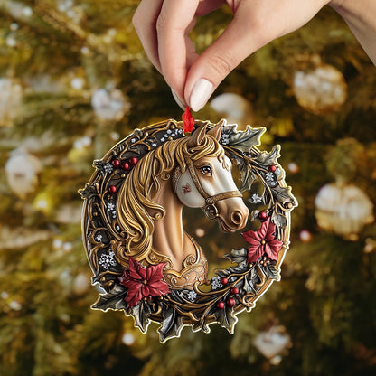 Shineful 2D Acrylic Ornament Majestic Holiday Steed