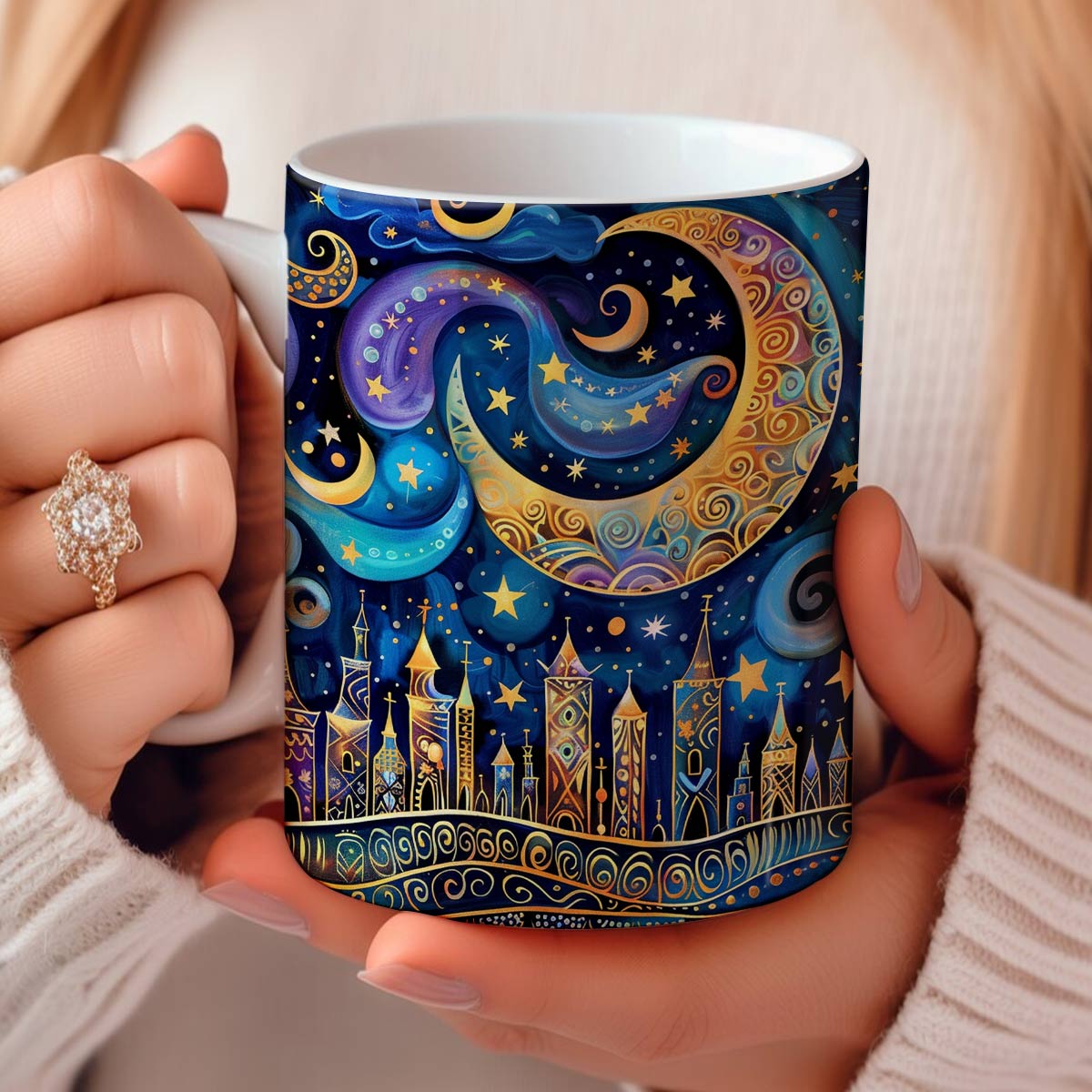 Shineful Ceramic Mug Starry Night