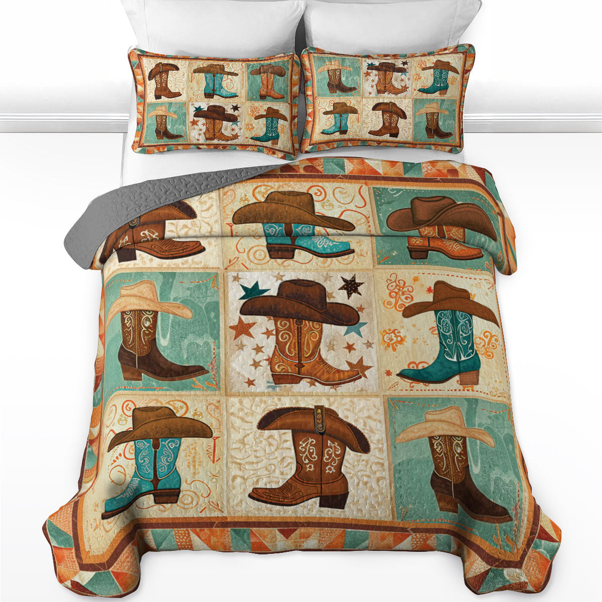 Shineful All Season Quilt 3-Piece Set Western Charm Heritage