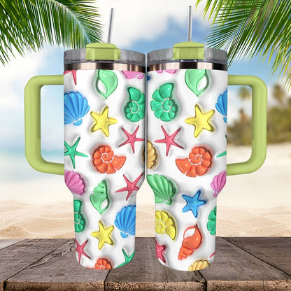 Shineful Glossy Tumbler Seashell Colorful