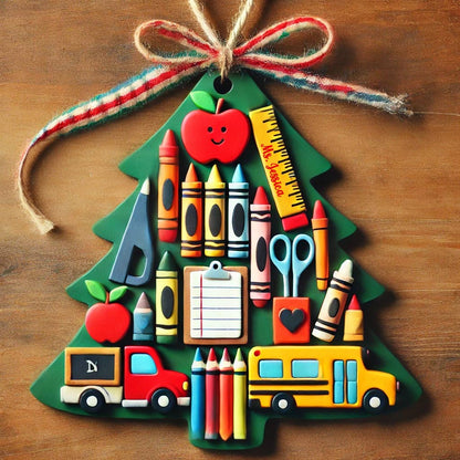 Shineful Acrylic Ornament Personalized Merry Christmas Teacher Lovely