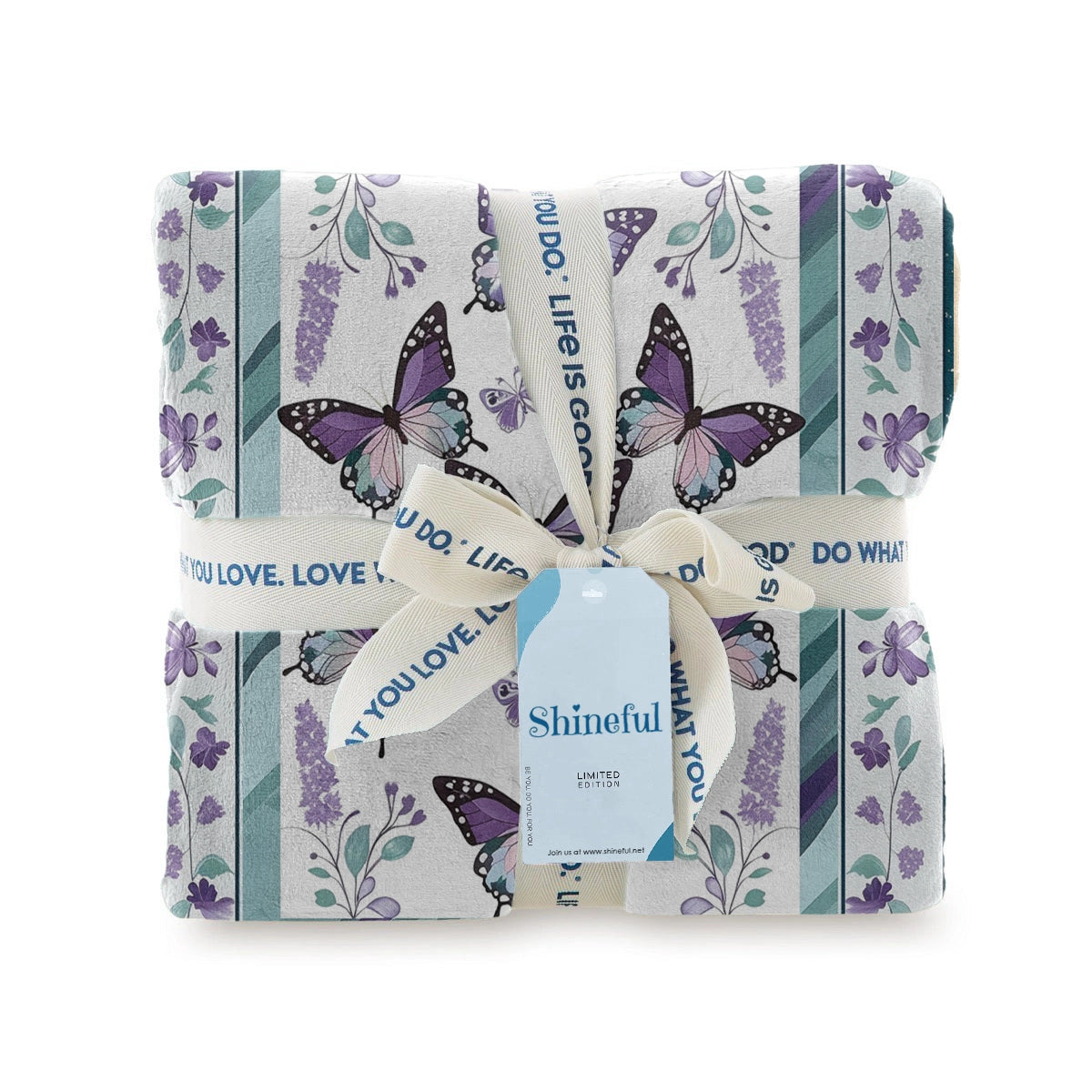 Shineful Fleece Blanket Butterfly Bliss