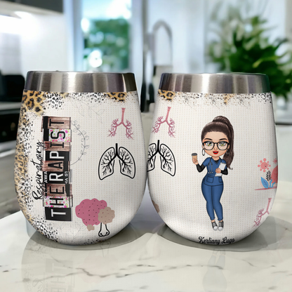 Shineful Nurse Life Scrubs Nurse Day Personalized Wine Tumbler