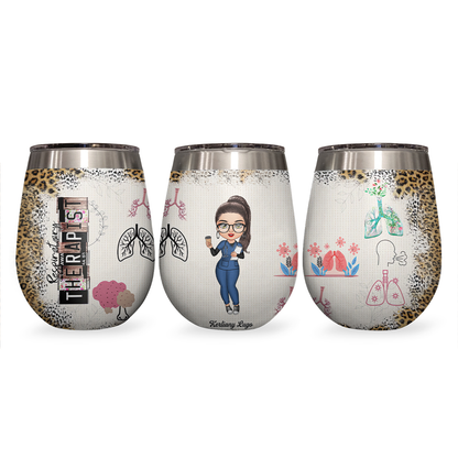 Shineful Nurse Life Scrubs Nurse Day Personalized Wine Tumbler