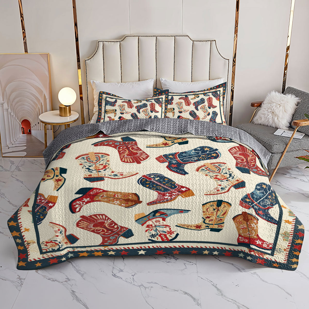 Shineful All Season Quilt 3-Piece Set Western Wanderlust