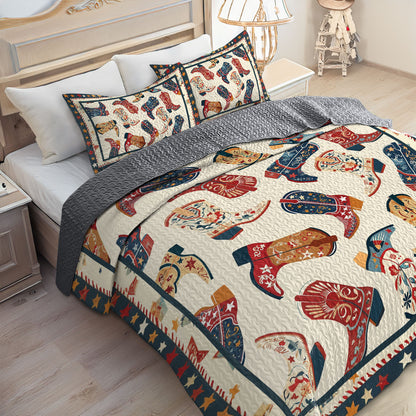 Shineful All Season Quilt 3-Piece Set Western Wanderlust