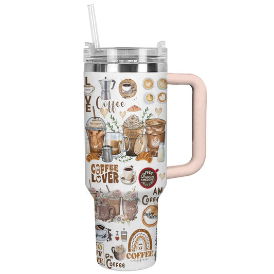 Coffee 40 Oz Shineful™ Tumbler Coffee Holic Nl09 40Oz