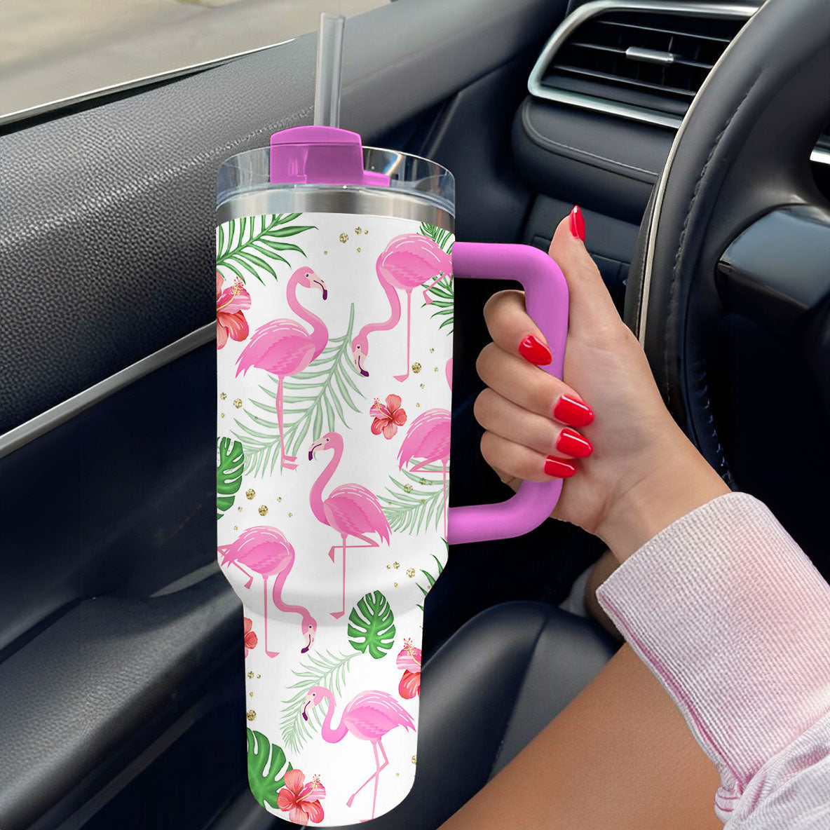 Shineful Tumbler Tropical Flamingo Bliss