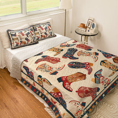 Shineful All Season Quilt 3-Piece Set Western Wanderlust