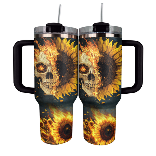 Strahlender Tumbler Sunfire Skull