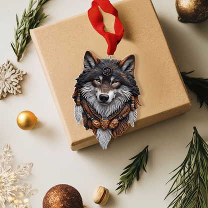 Shineful 2D Acrylic Ornament - Spirit of the Native Wolf