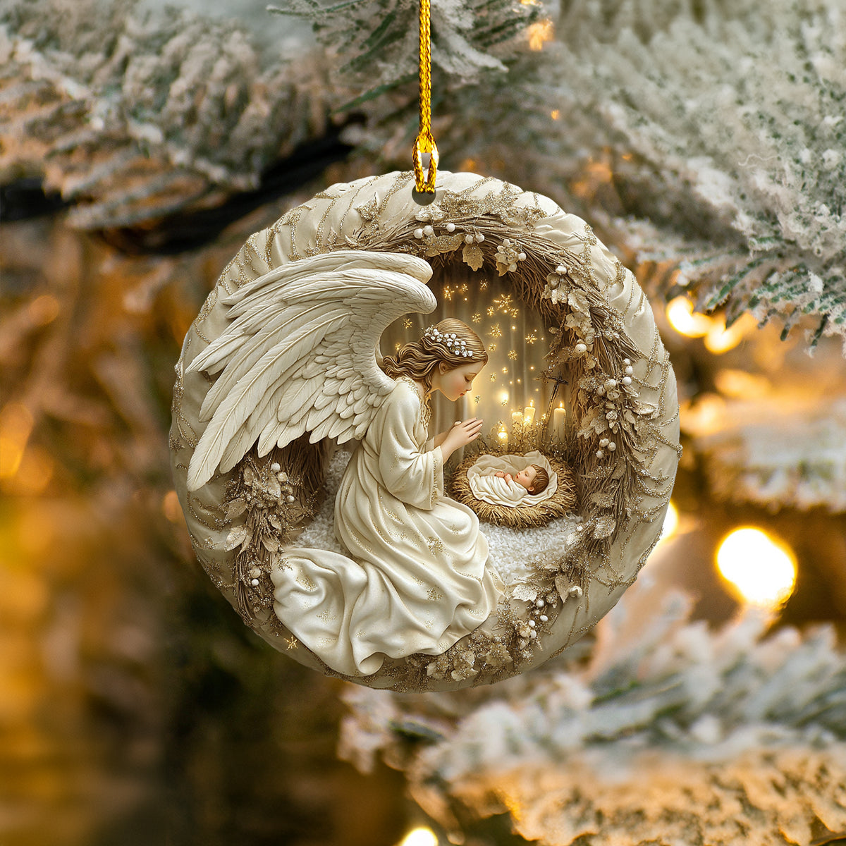 Shineful 2D Acrylic Ornament - Christmas Angel