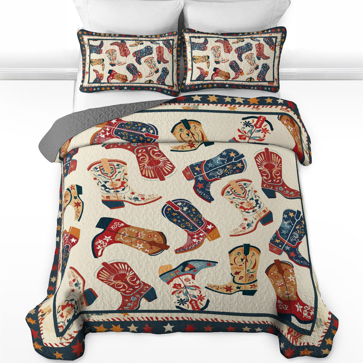 Shineful All Season Quilt 3-Piece Set Western Wanderlust