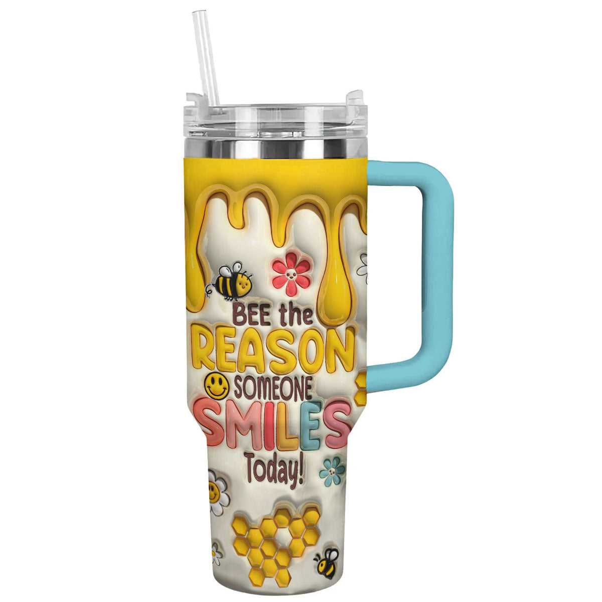 Shineful Glossy Tumbler Puffy Sunny Bee Smiles