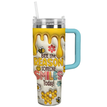 Shineful Glossy Tumbler Puffy Sunny Bee Smiles