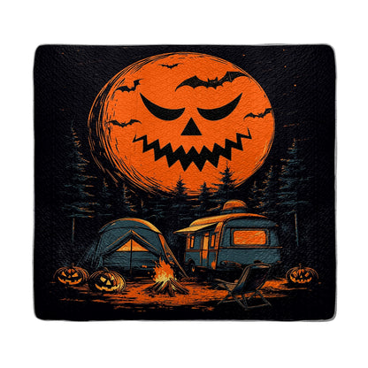 Shineful All Season Quilt 3-Piece Set - Moonlit Halloween Camping