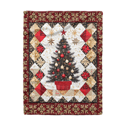 Shineful Fleece Blanket Christmas Tree