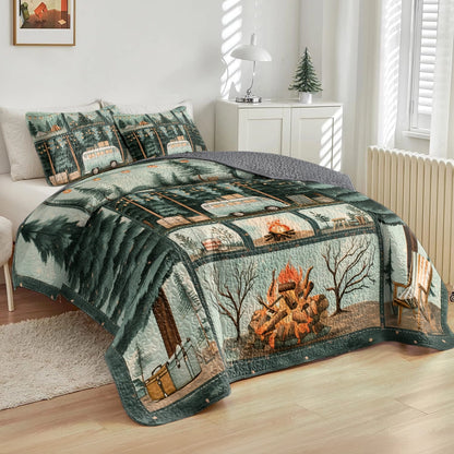 Shineful All Season Quilt 3-Piece Set - Cozy Camper's Escape