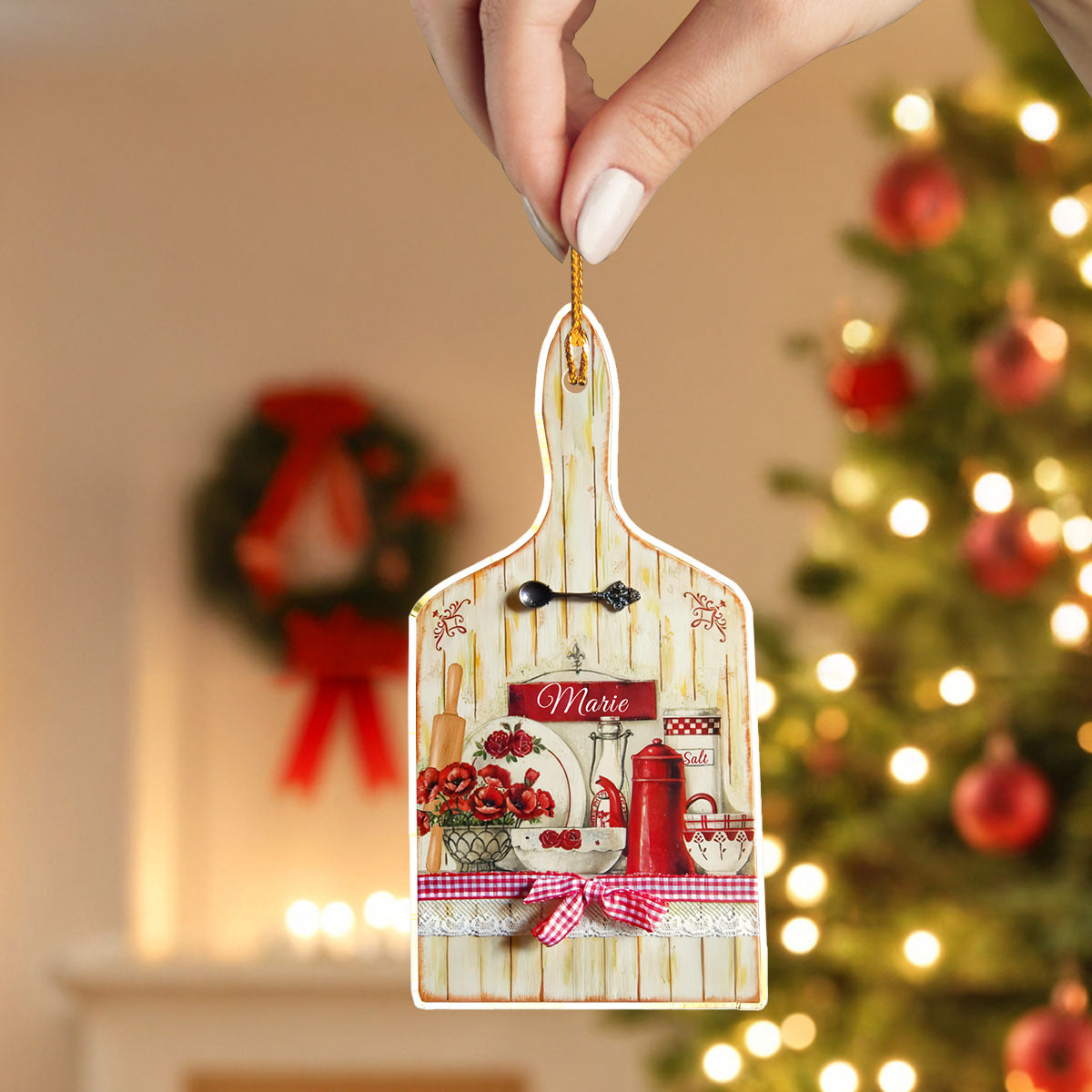 Shiny personalisierte 2D Acryl Ornament süße Leckereien Weihnachten 