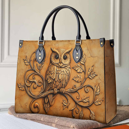 Sac en cuir brillant - Golden Grace Owl