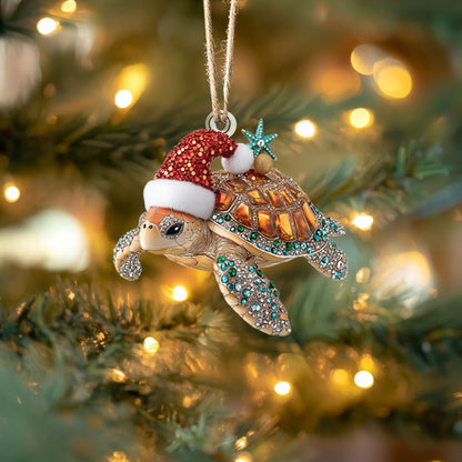 Shineful Acrylic Ornament Sparkling Holiday Sea Turtle