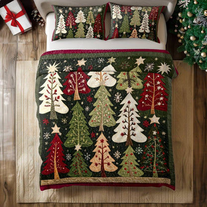 Shineful All Season Quilt 3-Piece Set Winter Woods