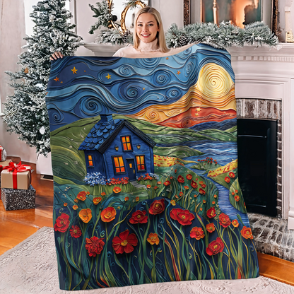 Shineful Fleece Blanket Dreamy Retreat