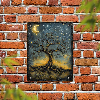 Shineful 2D Metal Sign Celestial Tree of Life