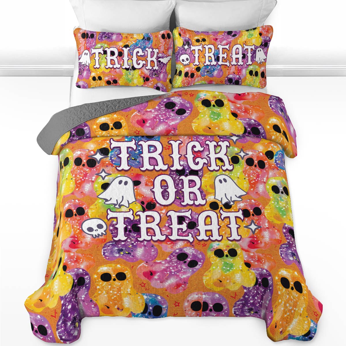 Shineful All Season Quilt 3-Piece Set Spooky Sips