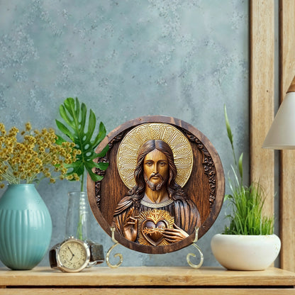 Shineful 2D Wooden Plaque, Hanging Decor, Door Sign - Easter God Blessing