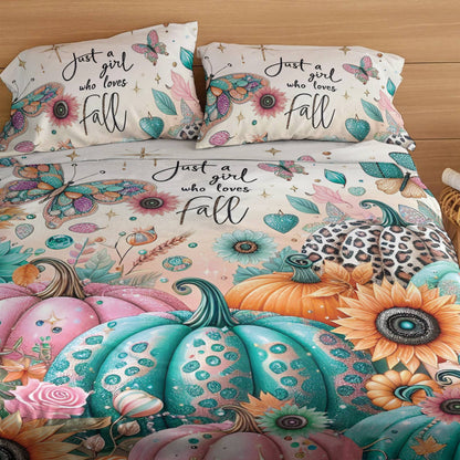 Shineful 4-Piece Bed Sheet Set Autumnal Dreams