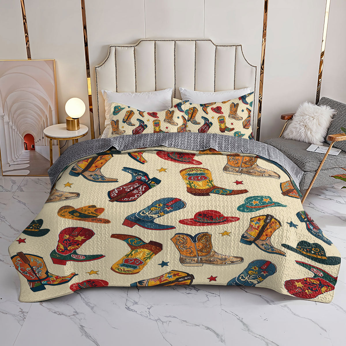 Shineful All Season Quilt 3-Piece Set Starlight Western