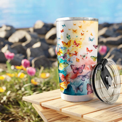 Shineful 20oz Tumbler Butterfly Colorful