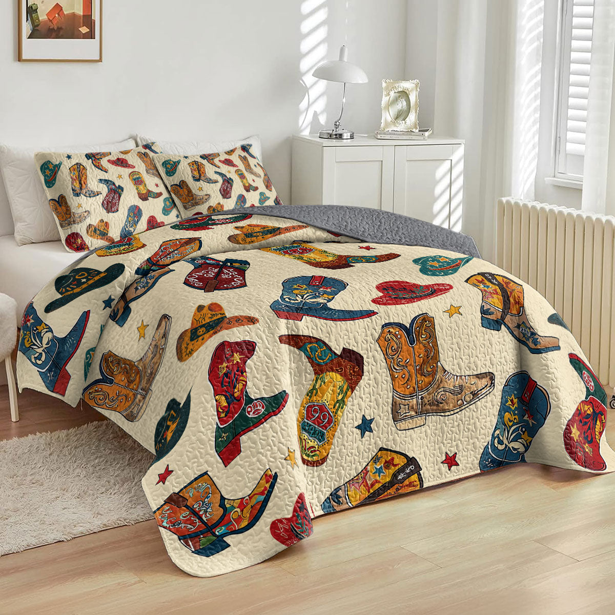 Shineful All Season Quilt 3-Piece Set Starlight Western