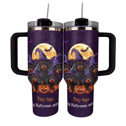 Shineful Tumbler Spooky Doxie Delight