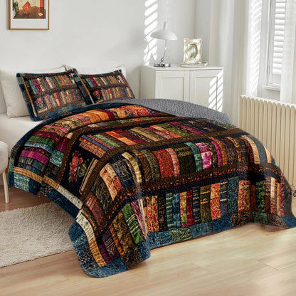 Shineful All Season Quilt 3-Piece Set - Bookworm's Paradise