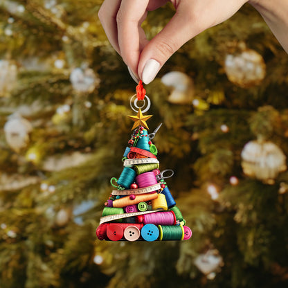 Shineful 2D Acrylic Ornament Sewing Christmas Tree