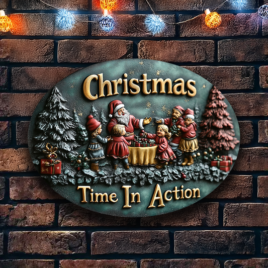 Shineful 2D Metal Sign Joyful Christmas Moments