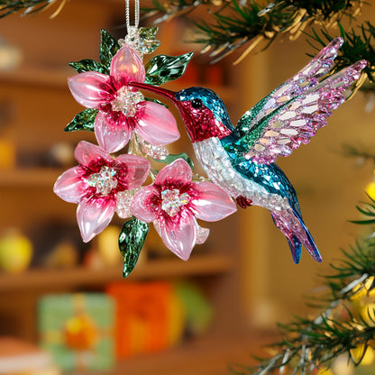 Shineful 2D Acrylic Ornament Charming Crystal Hummingbird