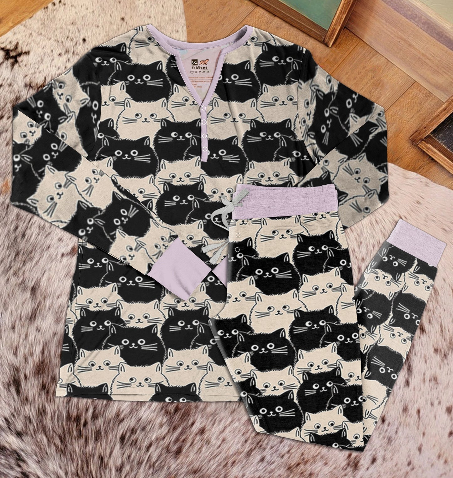 Shineful Pajama Sets Cute Fat Cats