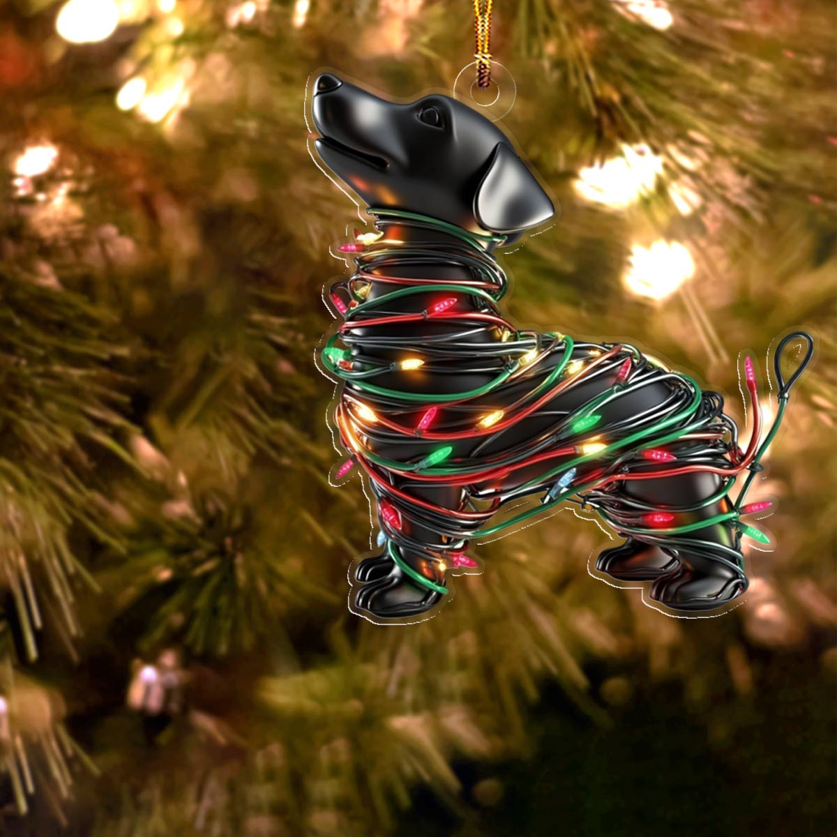 Shineful 2D Acrylic Ornament Amazing Dachshund