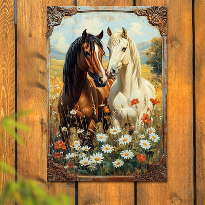 Shineful 2D Metal Sign Equestrian Elegance