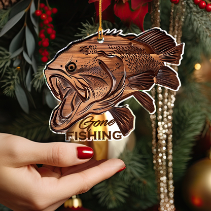 Shineful Acrylic Ornament Gone Fishing