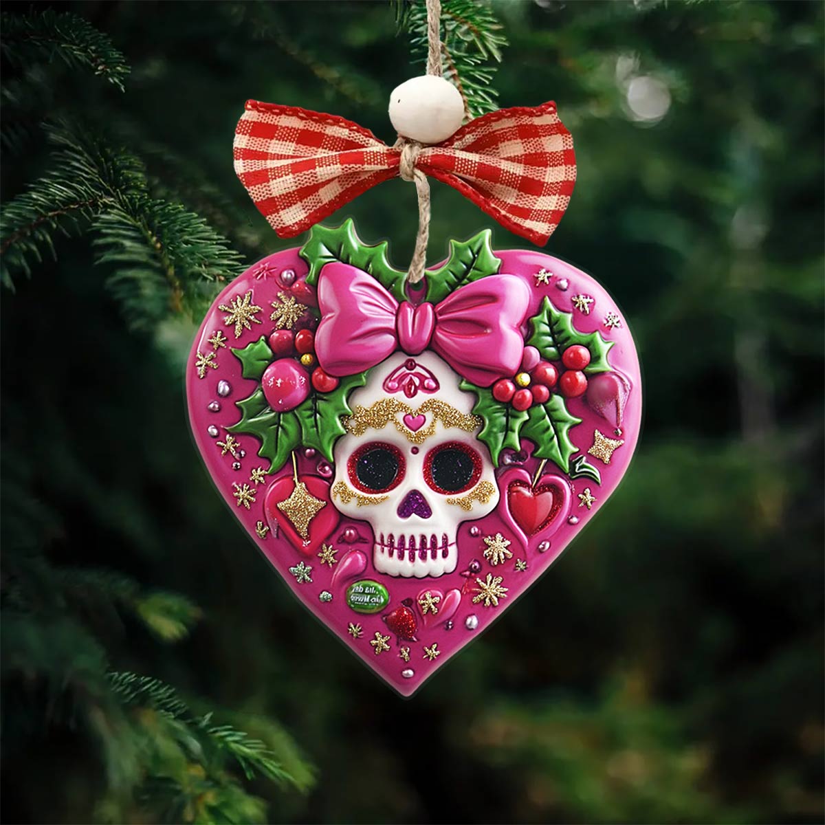 Shineful 2D Acrylic Ornament Pretty Skull