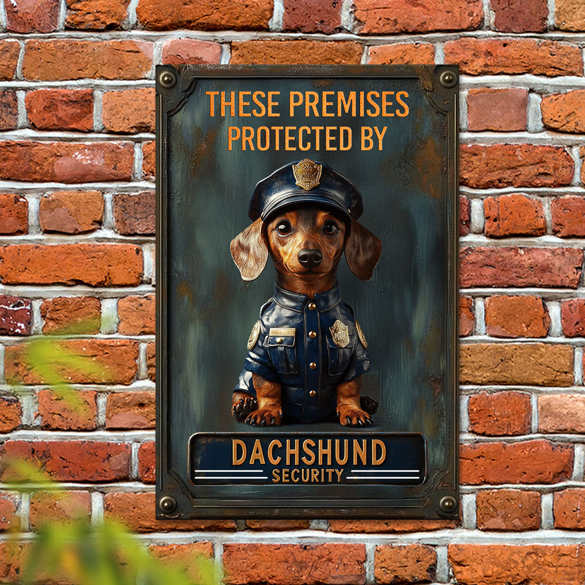 Shineful 2D Metal Sign Little Paws Security