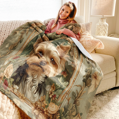 Shineful Fleece Blanket Luxe Yorkie Companion