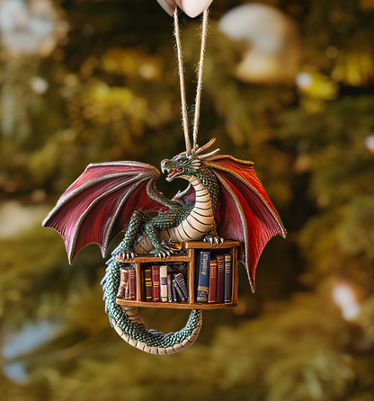 Shineful 2D Acrylic Ornament - Mystic Pages and Dragon Wings