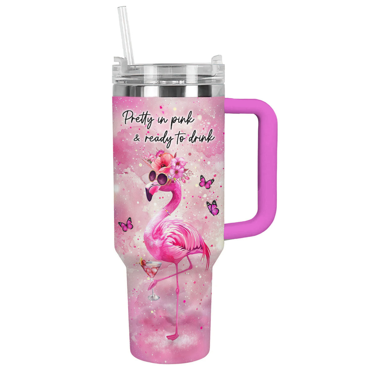 Shineful Tumbler Pretty In Pink Flamingo